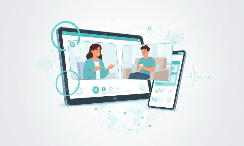 Virtual behavioral health services via telehealth platforms